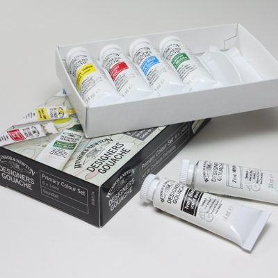 Gouache Set- Winsor & Newton Designers Gouache set- 6 Primary