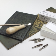 Abig Lino Cutting Tool Set (Beech)